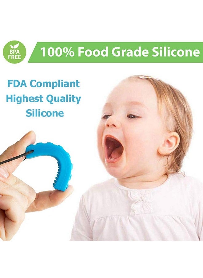 seeway Chew Necklace, Sensory Chew Necklace Bundle for Kids with Teething, ADHD, Autism, Biting Needs, Oral Motor Chewy Teether, Silicone Necklace Made from Food Grade Silicone Safety, for Boys&Girls(5 PCS) - Image 2