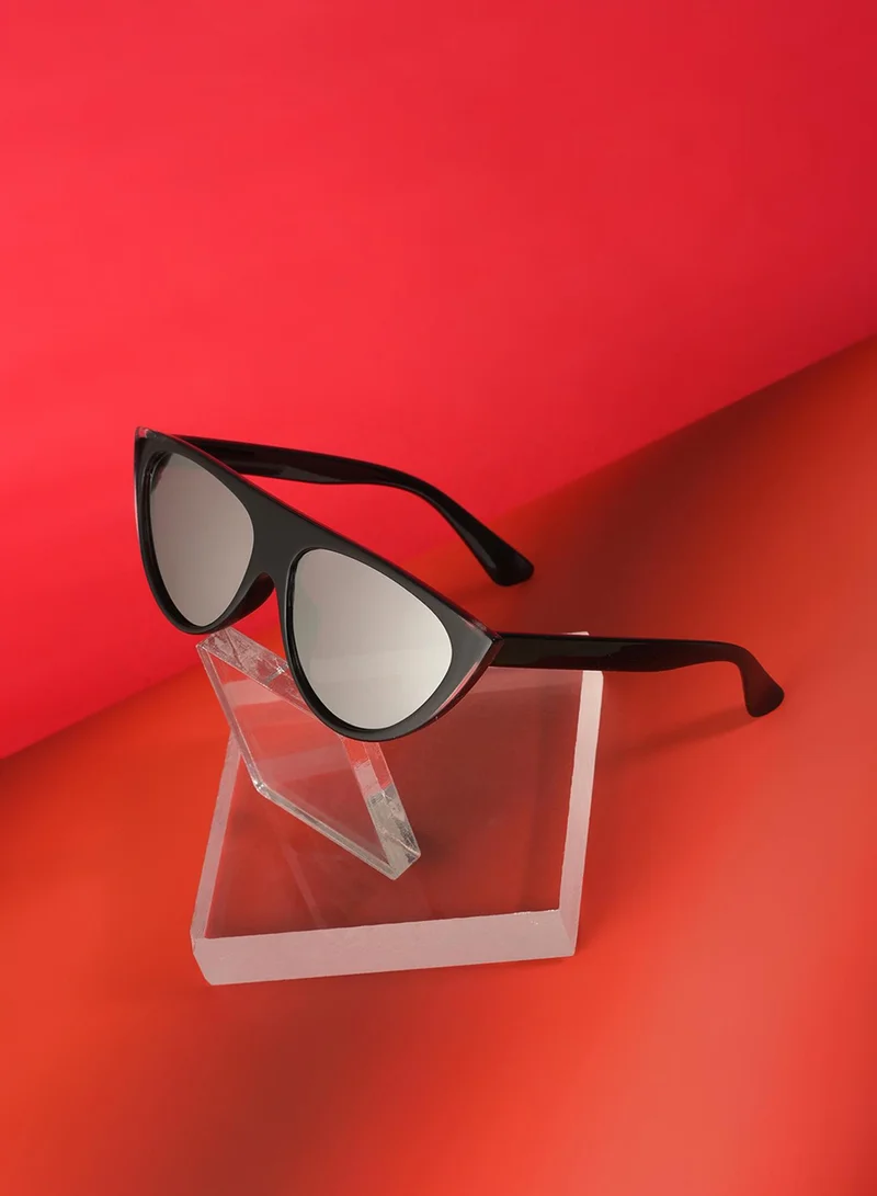 Haute Sauce Black Lens Black Cateye Sunglasses