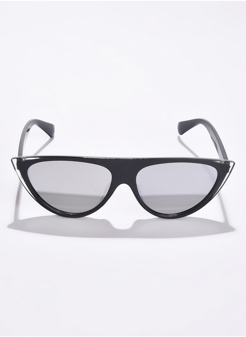 Haute Sauce Black Lens Black Cateye Sunglasses  - Image 3