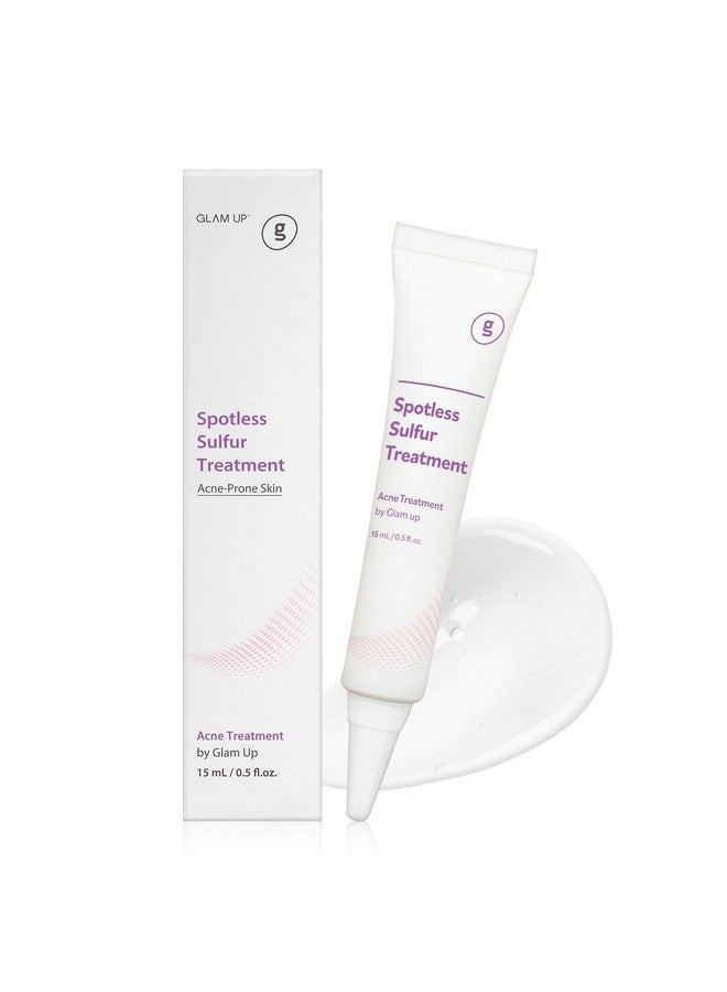 Glam Up Spotless 10% Sulfur Treatment Spot Serum For Fast Healing Pimples, Blemishes And Acne Breakouts, Overnight Acne Soothing15Ml, 0.5 Fl. Oz. [Made In The Us] - Image 1