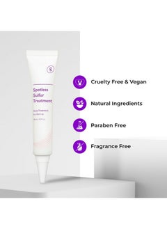 Glam Up Spotless 10% Sulfur Treatment Spot Serum For Fast Healing Pimples, Blemishes And Acne Breakouts, Overnight Acne Soothing15Ml, 0.5 Fl. Oz. [Made In The Us]  - Image 3