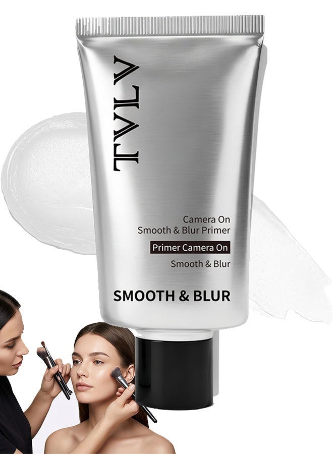TVLV Camera On Smooth & Blur Primer - Professional Makeup Base for Flawless Finish, Gentle for Sensitive Skin, Creates Natural Translucent Look - Image 1