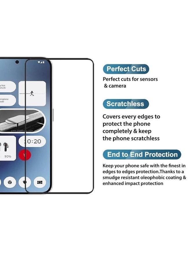 DUSALA Screen Protector for Nothing Phone 2A Tempered Glass Screen Protector Anti Fingerprint Scratch Resistance Glass for Nothing Phone 2A - Image 5