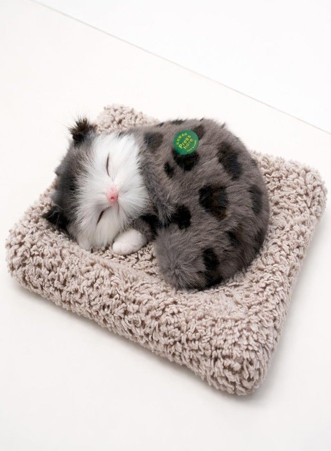 SMAX Cat Toys -Touch-Activated Sleeping Cat Plush Toy with Realistic Meow Sound | Soft Kitten Toy for Girl, Cat Lovers & Car Dashboard Decoration | Stuffed Toys (Design_8) - Image 1