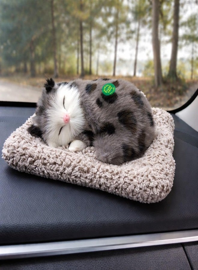 SMAX Cat Toys -Touch-Activated Sleeping Cat Plush Toy with Realistic Meow Sound | Soft Kitten Toy for Girl, Cat Lovers & Car Dashboard Decoration | Stuffed Toys (Design_8) - Image 2