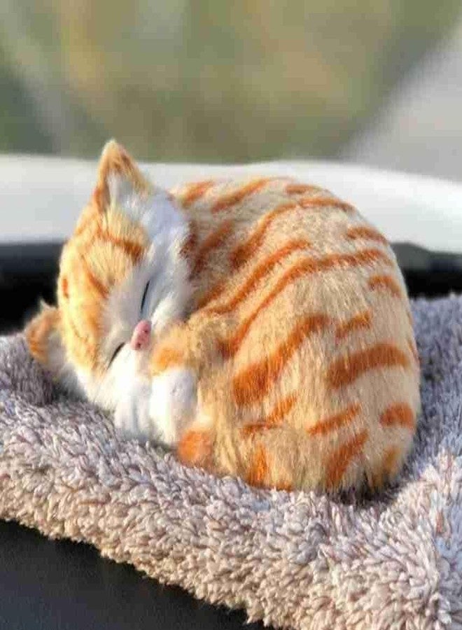 SMAX Cat Toys -Touch-Activated Sleeping Cat Plush Toy with Realistic Meow Sound | Soft Kitten Toy for Girl, Cat Lovers & Car Dashboard Decoration | Stuffed Toys (Design_8) - Image 5