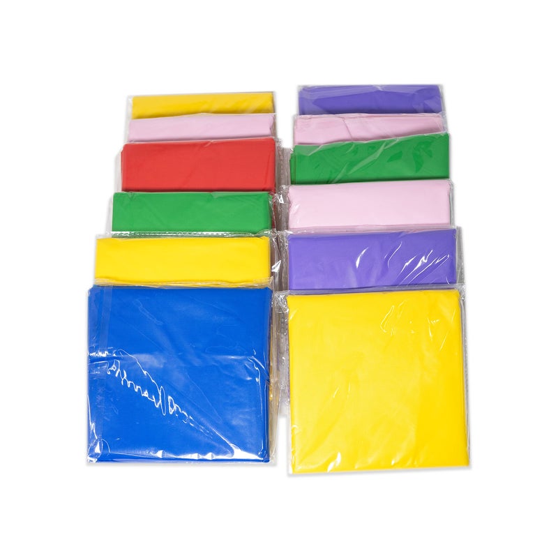 EDI Disposable Tablecloth 12 Packs (Assorted Colors  Round) - Image 5