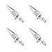 SHMZK 4 PCS Spikes License Plate Screws for Car Anti Theft Spike Shape Aluminum Car Plate Frame Fastenings Bolt Cool Licence Plate Screw Set for Car Truck Motorcycle Car Accessories Silver - Image 2