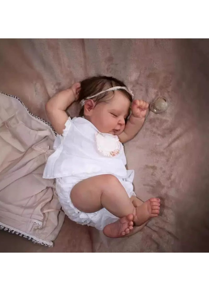 CUNUUDOOL 49cm Realistic Doll, Handcrafted With Exquisite Painting, Featuring 3d Skin Texture And Realistic Details. This High-Quality Realistic Doll Is Suitable For Both Children's Toys And Adult Collectors. - Image 2
