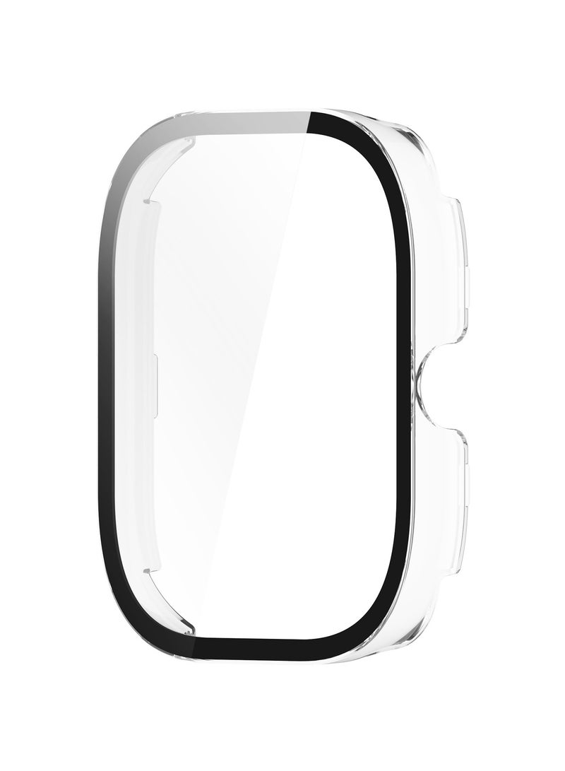 Glass Case Compatible with Xiaomi Redmi Watch 4 Smartwatch Case Accessories, All Around Hard PC Scratched Resistant Full Protective Cover for Redmi Watch 4,Clear - Image 3