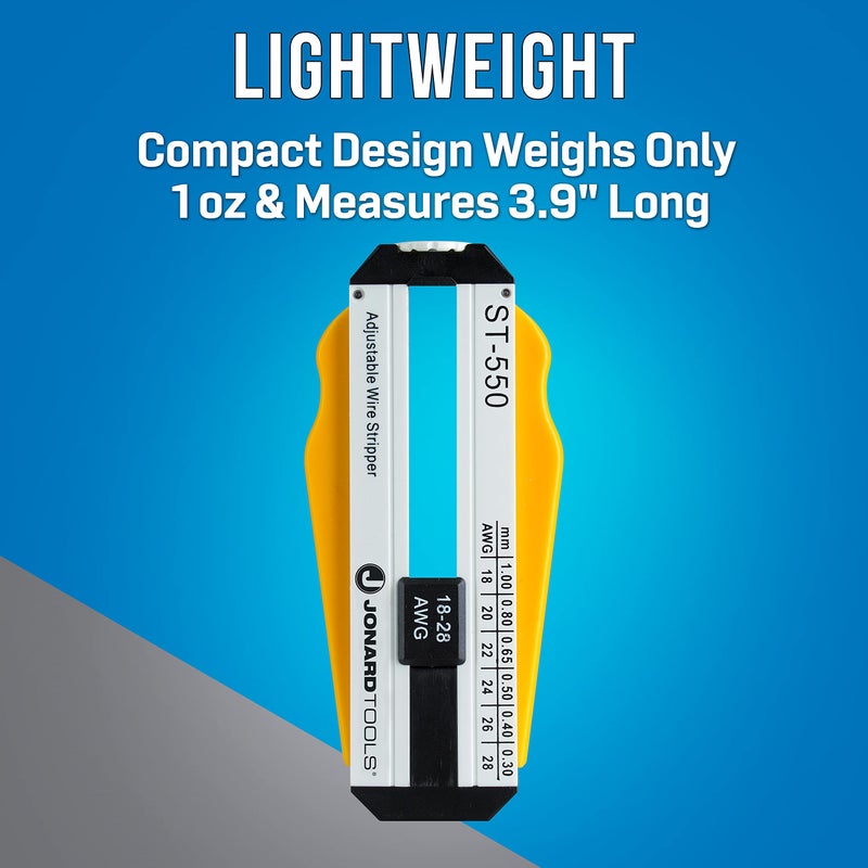 Jonard Tools ST-550 ABS Adjustable Precision Wire Stripper, 18-28 AWG - Image 5