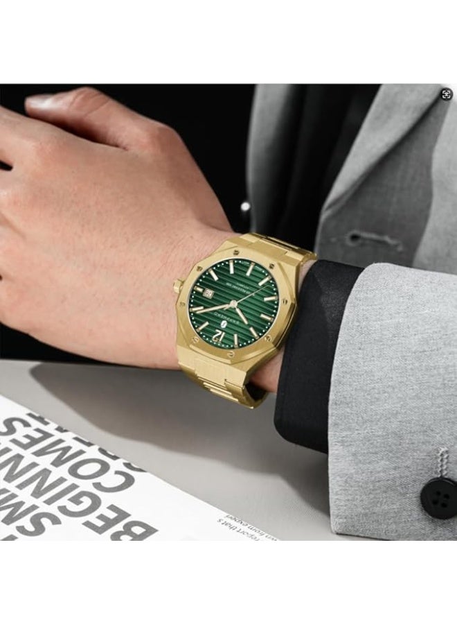 Sapphero Watch Men Automatic Mechanical Watches for Men Date Luxury Analog 50 Meters Waterproof Business Sports Stainless Steel Strap Gifts - Image 5