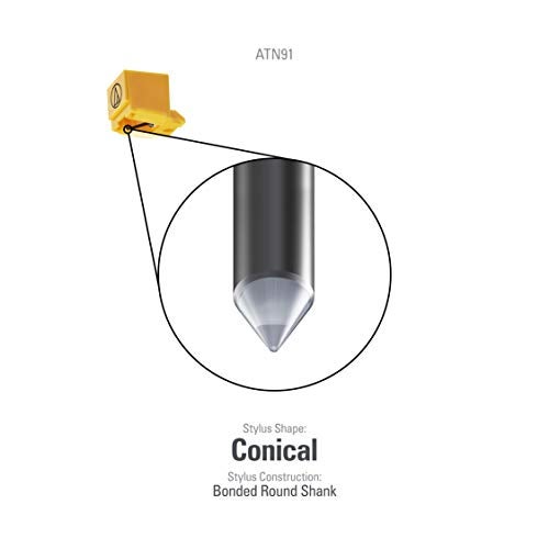 Audio-Technica ATN91 Replacement Conical Turntable Stylus for AT91 - Image 2