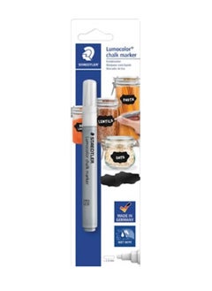 STAEDTLER 1-Piece Chalk Marker White Ink  - Image 1