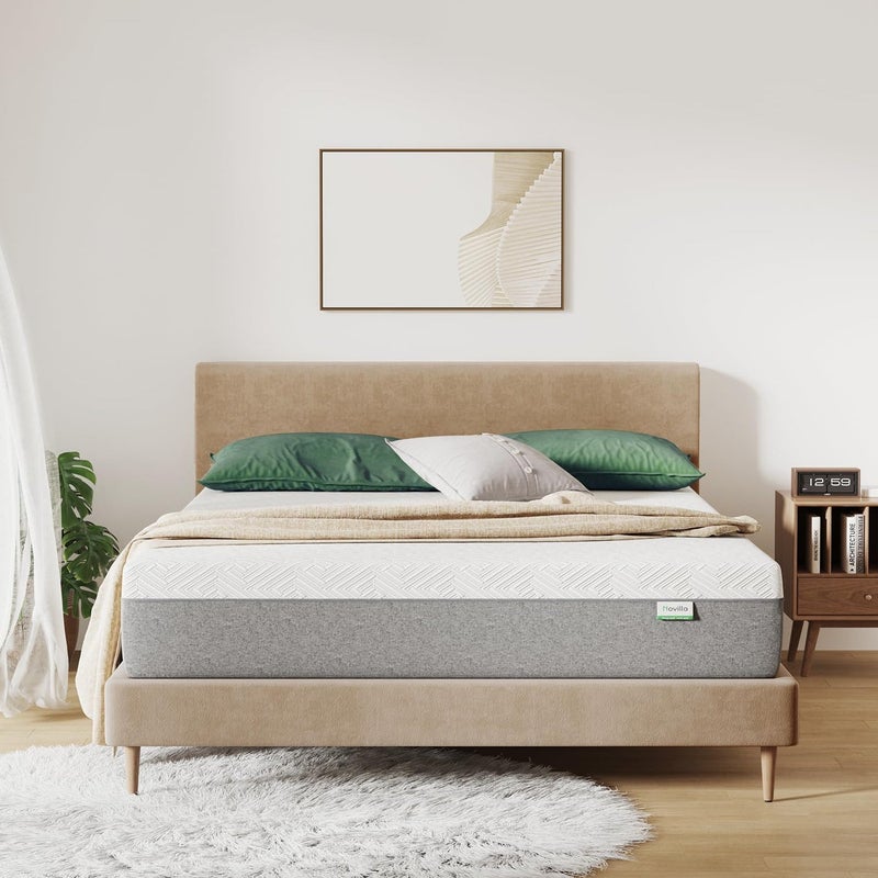 Novilla King Mattress 10 Inch Gel Memory Foam King Size Mattress for Cool Night Pressure Relief Medium Plush Bed Bliss