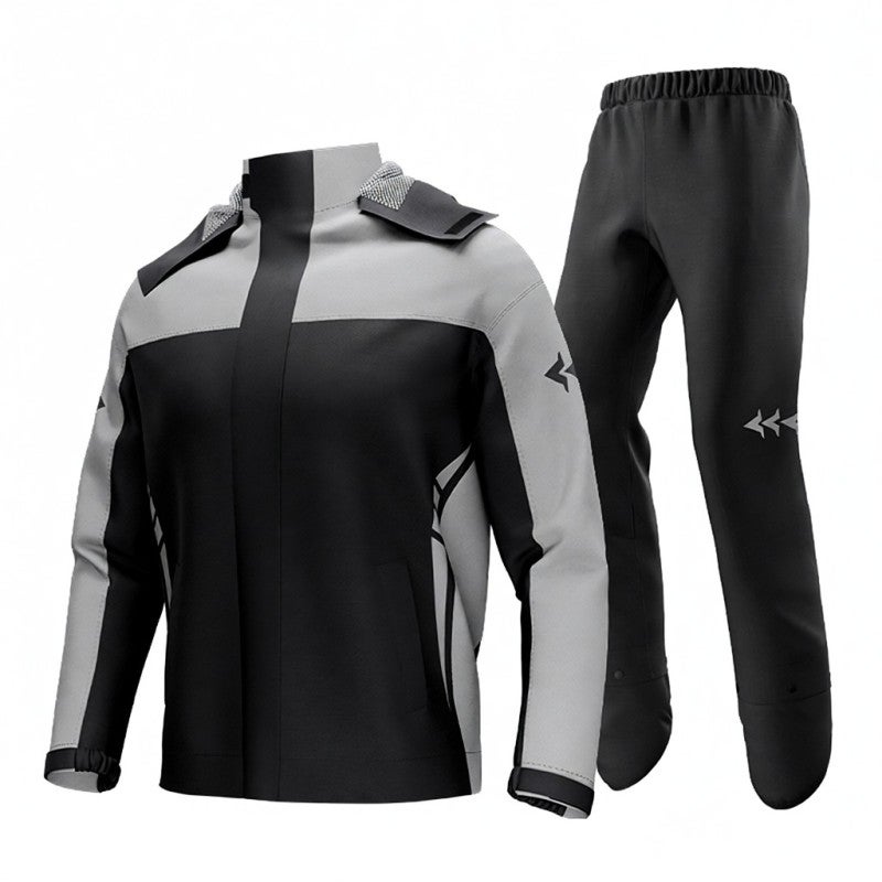 Sulaite Waterproof Motorcycle Rain Suit Men Women Cycling Rain Gear Jacket and Pants with Storage Bag - Image 1