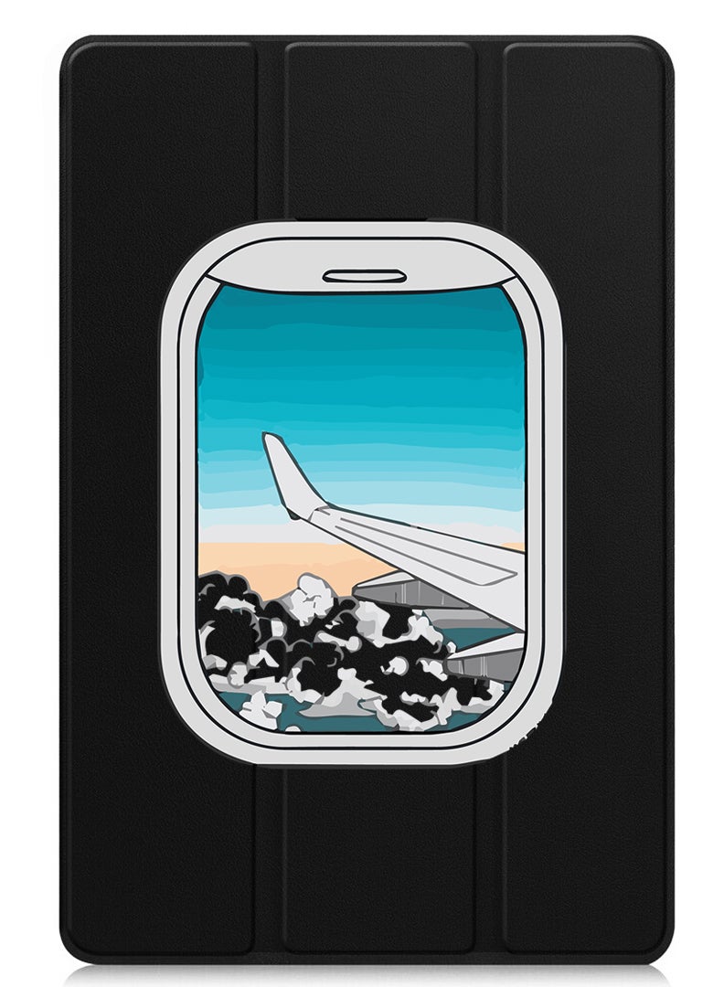 Theodor Protective Flip Case For Lenovo Xiaoxin Pad (2024) With Trifold Stand Auto Wake Sleep Shockproof Cover Window-01 - Image 1