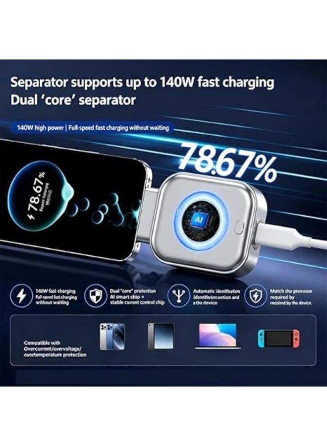 Smart USB C Auto Power-Off Fast Charging Adapter | Intelligent Charging Protector with Full Charge Auto Cut-Off | Safe Overnight Charger for iPhone, Samsung & Type-C Devices - Image 5