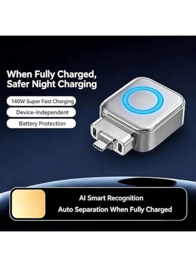 Smart USB C Auto Power-Off Fast Charging Adapter | Intelligent Charging Protector with Full Charge Auto Cut-Off | Safe Overnight Charger for iPhone, Samsung & Type-C Devices - Image 2