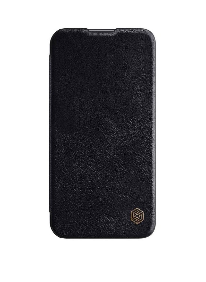 Nillkin Premium Leather Flip Durable Shockproof Wallet With Card Holder Case Cover For iPhone 14 Plus Black  - Image 2