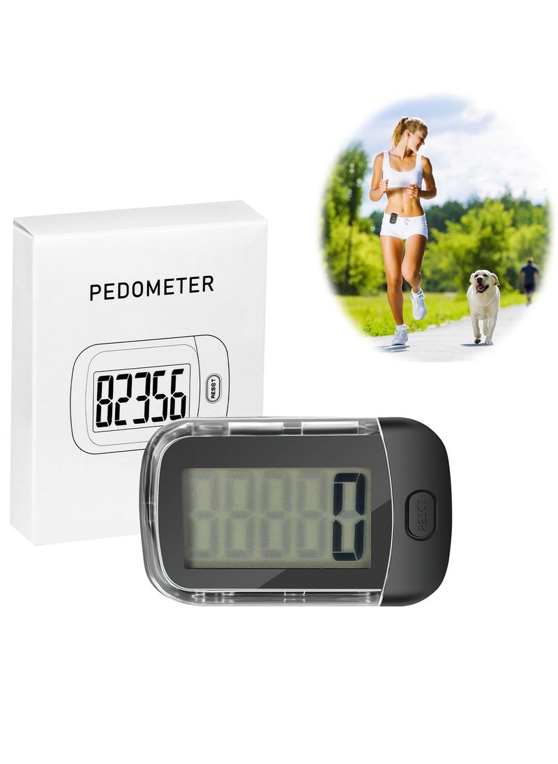 KASTWAVE - 3D Pedometer for Walking, Simple Digital Step Counter with Removable Clip and Lanyard, Accurate Pedometers for Steps Track with Large LCD Display for Men Women Kids Walking Running Hiking Sports - Image 1