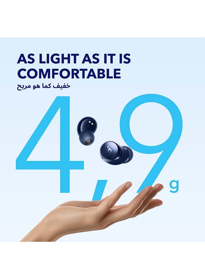 Soundcore Anker Space A40 Auto Adjustable Active Noise Cancelling Wireless Earbuds Bk Blue - Image 4