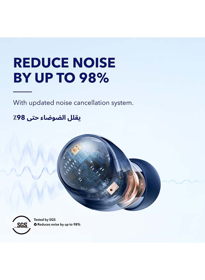 Soundcore Anker Space A40 Auto Adjustable Active Noise Cancelling Wireless Earbuds Bk Blue - Image 3