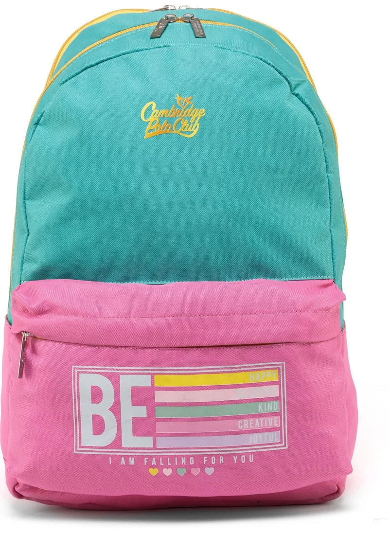 Cambridge Polo Club Be Happy Unisex Children's Primary School Bag with Double Main Compartment