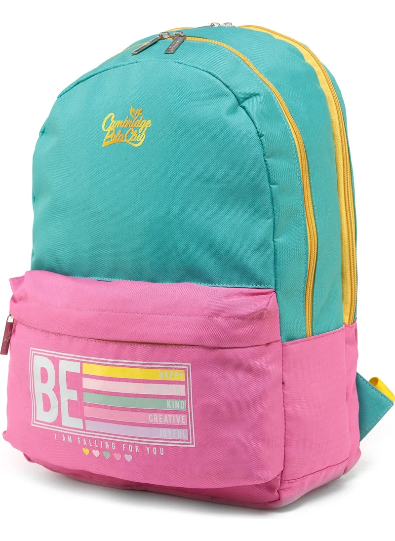 Cambridge Polo Club Be Happy Unisex Children's Primary School Bag with Double Main Compartment