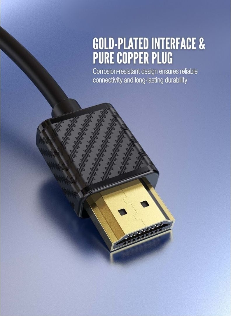 Earldom 4K HDMI Cable – 2M Ultra HD Audio Video Cable (W24) | Supports 3D, 1080P Full HD, High-Speed Connection - Image 3