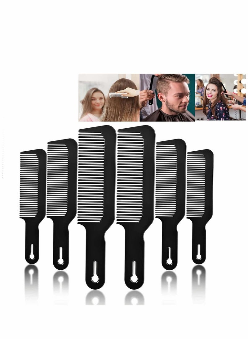 Y&D Barber Comb 6 Pack Barberology 9 Inch Clipper Combs Flat Top Blending Heat Resistant Hair Cutting - Image 1