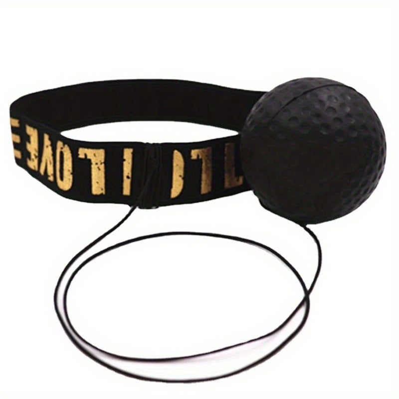 Generic Cross-border head-mounted boxing reaction ball boxing trainer speed ball training ball PU foam ball decompression vent ball Love letter headband