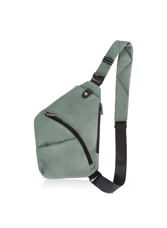 OSOCE Travel Sling Bag with RFID Pocket, Anti Theft Crossbody Bag for Women Men Casual Chest Outdoor Shoulder Hiking Bag, Dark Grey, Small - Image 1