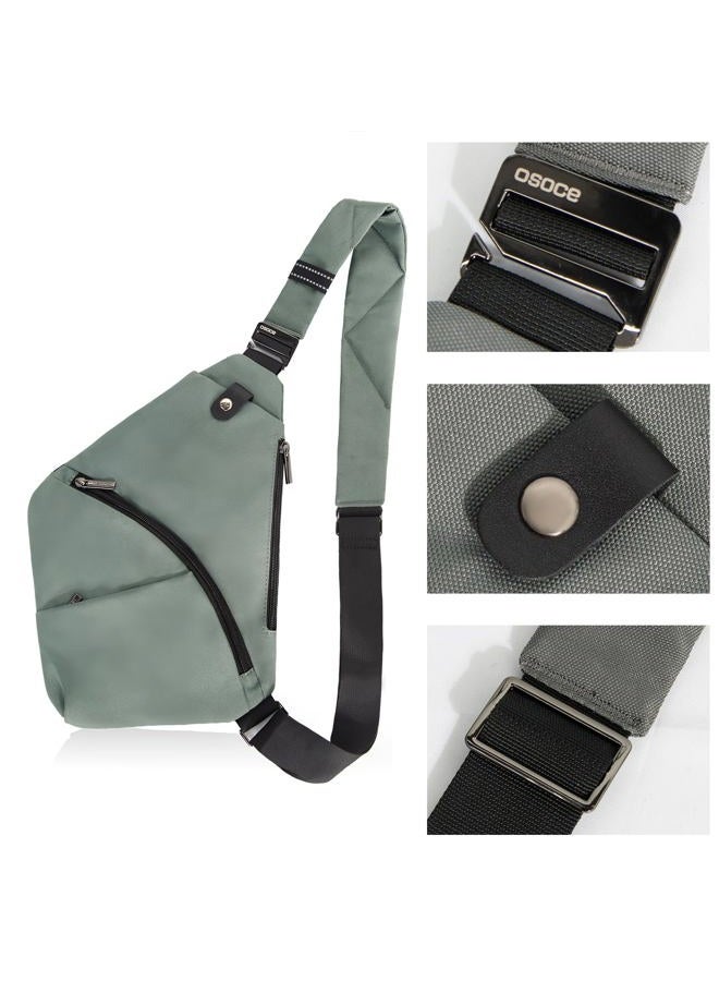 OSOCE Travel Sling Bag with RFID Pocket, Anti Theft Crossbody Bag for Women Men Casual Chest Outdoor Shoulder Hiking Bag, Dark Grey, Small - Image 5