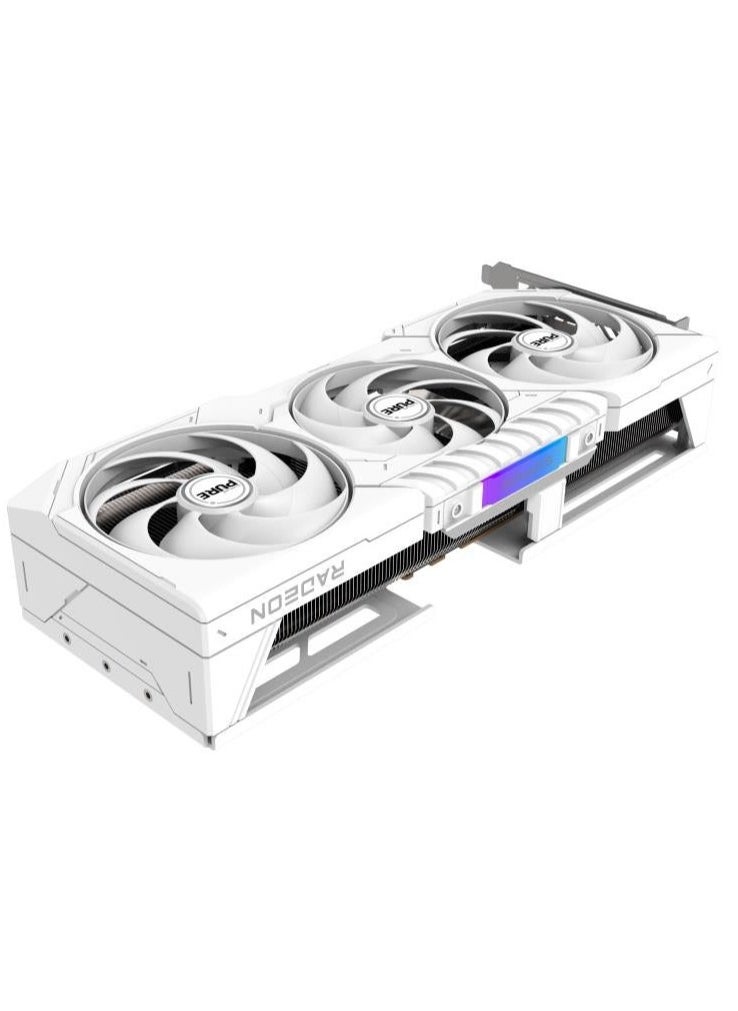 Sapphire - PURE AMD Radeon RX 9070 16GB GDDR6 Graphics Card - AMD RDNA 4, Up to 2700 MHz Boost Clock, 3584 Stream Processors, 56 Compute Units, 64MB Infinity Cache, PCIe 5.0, 4K Resolution, Tri-X Cooling, ARGB, 2x HDMI, 2x DisplayPort 2.1a, AMD FidelityFX & FreeSync Support | 11349-02-20G - Image 1