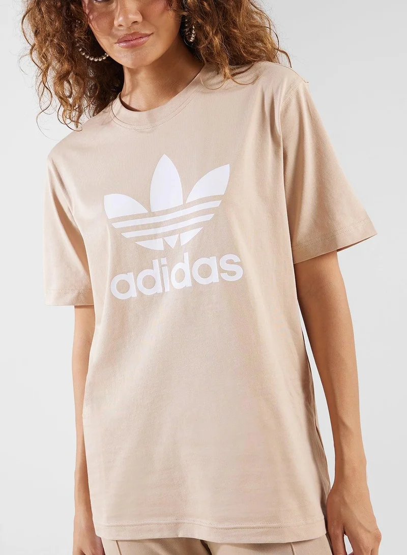 Adidas Originals TREFOIL T-SHIRT Beige Originals Men T-SHIRTS