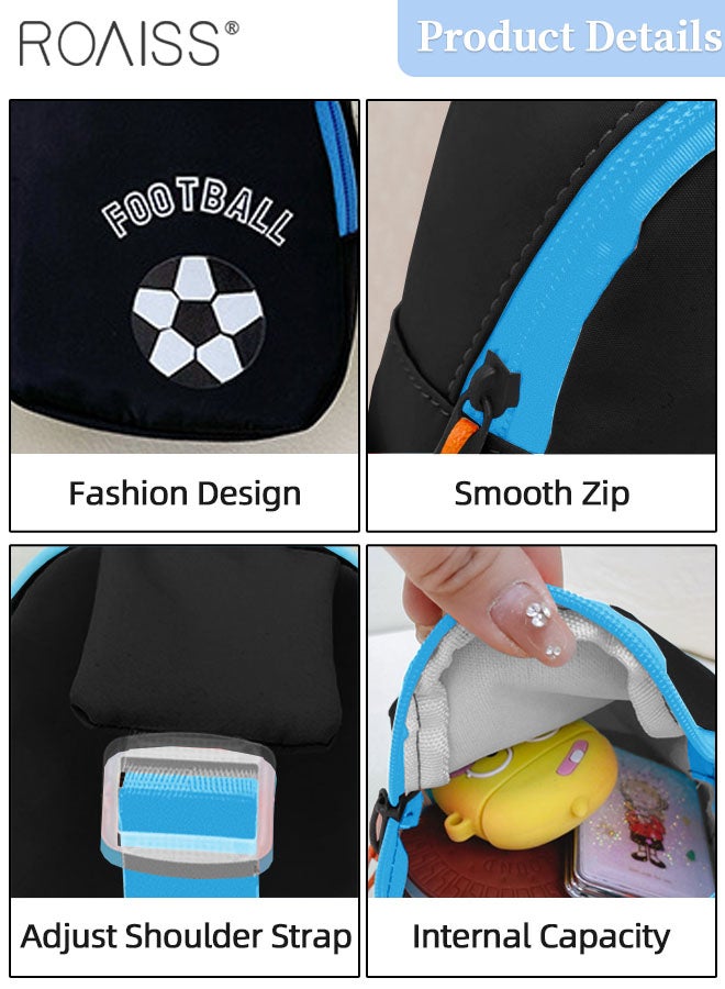 roaiss 2 Pcs Boys Baseball Cap and Shoulder Bag Set, Cartoon Printed Sun Hat, Summer Outdoor Travel Sports Peaked Hat and Crossbody Vacation Beach Bag for Boy  - Image 4