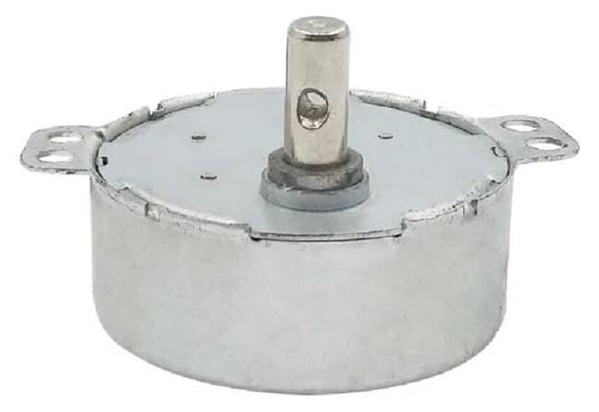 Electrobot محرك تيار متردد متزامن 49TYZ 220-240V 4W 5 RPM قابل للعكس منخفض السرعة – قطر 49 مم، عمود 7 مم مع ثقب 3 مم – مثالي للأقراص الدوارة، والعروض، ومشاريع الأتمتة - Image 1