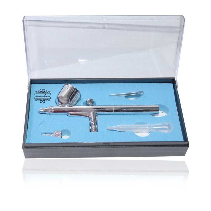 MUMBAI TATTOO SMALL CUP AIRBRUSH 02MM 04MM NOZZLE DIA 130 - Image 1