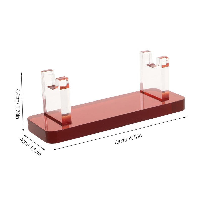 Acrylic Pen Holder Organizer Stand Amber Finish Multifunctional Display Rack For Office And Home Desk Makeup Brush Storage - Image 2