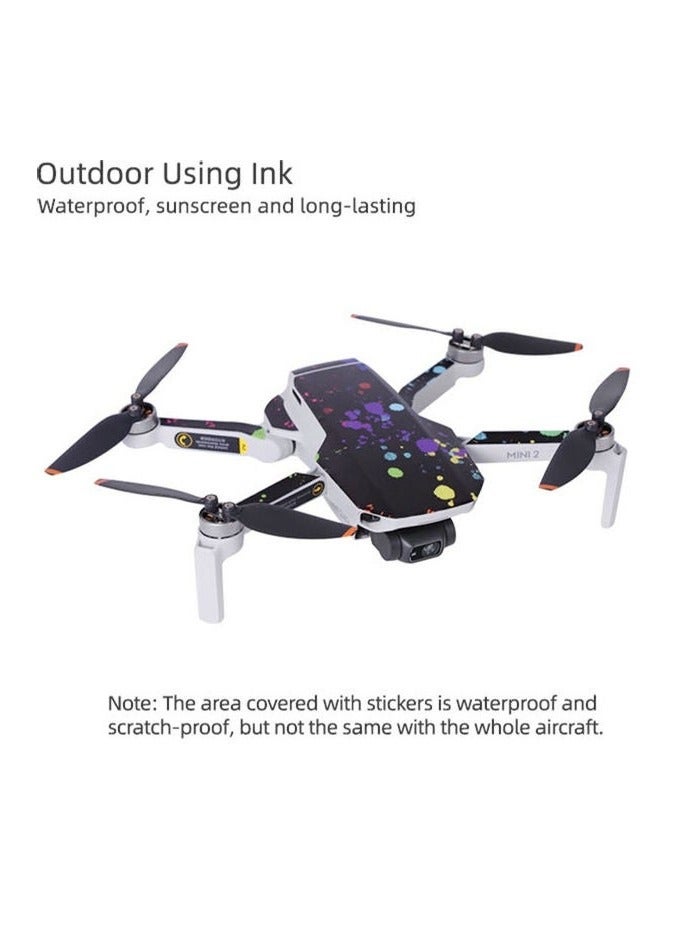 Compatible with DJI Mavic Mini 2/2 SE Waterproof Drone Sticker - Image 4