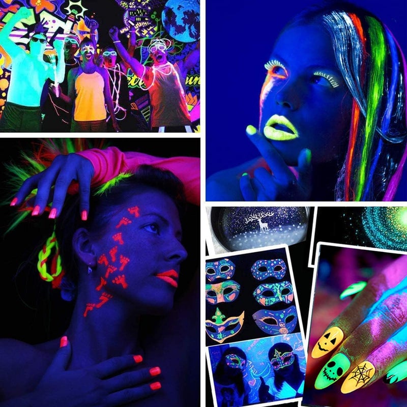 SEISSO Glow in the Dark Pigment Powder, 12 Color 0.7oz/20g Epoxy Resin Luminous Powder Set for Resin Art, Nail Art, Acrylic Paint and DIY Crafts, Gift for Birthday Christmas Halloween Party - Image 5