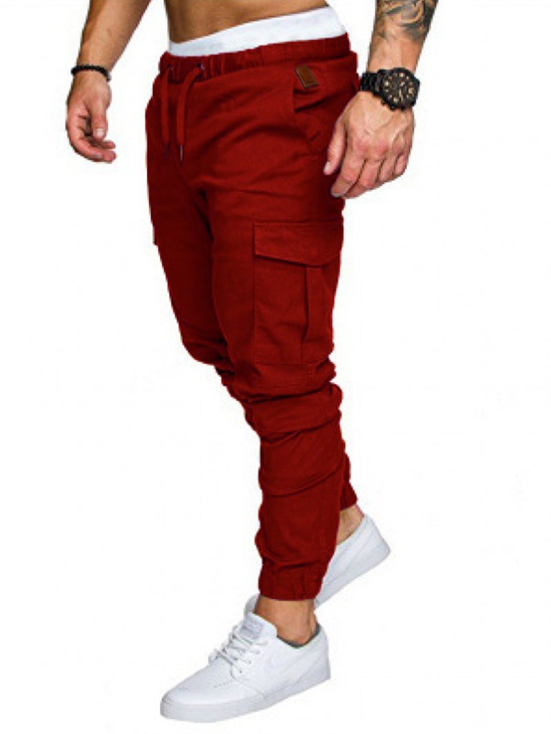 Men's Casual Loose Fit Jogger Pants with Tapered Leg - Image 2