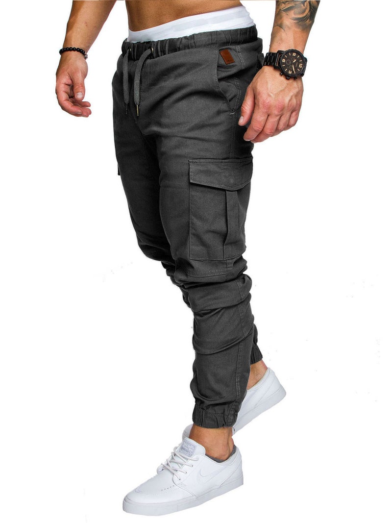 Men's Casual Loose Fit Jogger Pants with Tapered Leg - Image 3