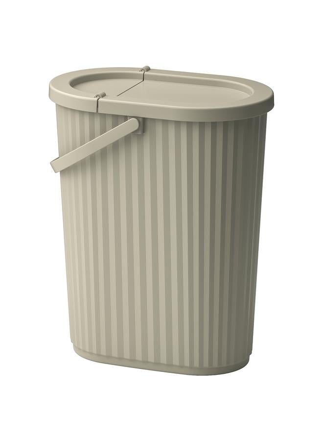 erorex Bin with lid, grey-beige, 26 l - Image 1