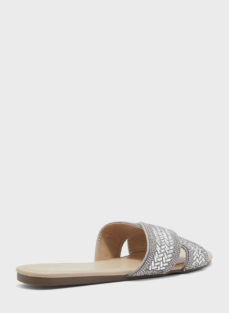 RB One Strap Flat Sandals