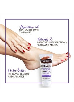PALMER'S Cocoa Butter Formula Foot Magic Moisturizing Foot Cream for Dry, Cracked Heels, Feet Moisturizer with Peppermint Oil & Vitamin E, 2.1 Ounces  - Image 3