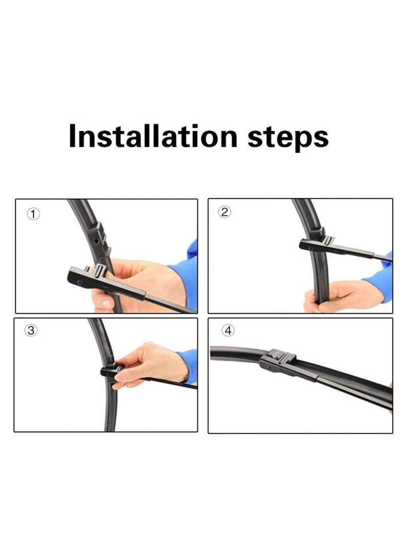 Elshafey Front Window Car Windshield Windscreen Wiper Blades For Skoda For Octavia A5 1Z 2004 2005 2006 2007 2008 2009 2010-2013 - Image 5