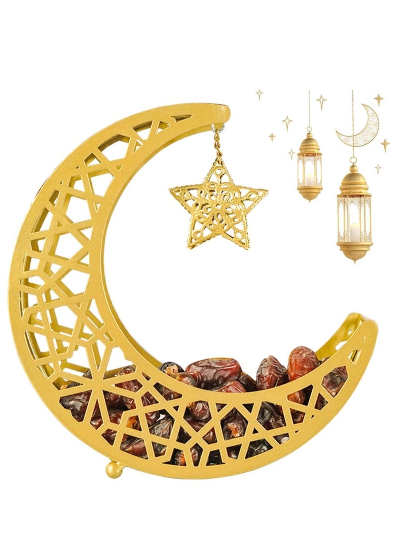 كوول تشيك صينية رمضان، طبق عشاء نجمة قمرية، زينة منزلية رمضان، مستلزمات طاولة عيد الفطر، حلوى حلوى مأدبة - Image 1