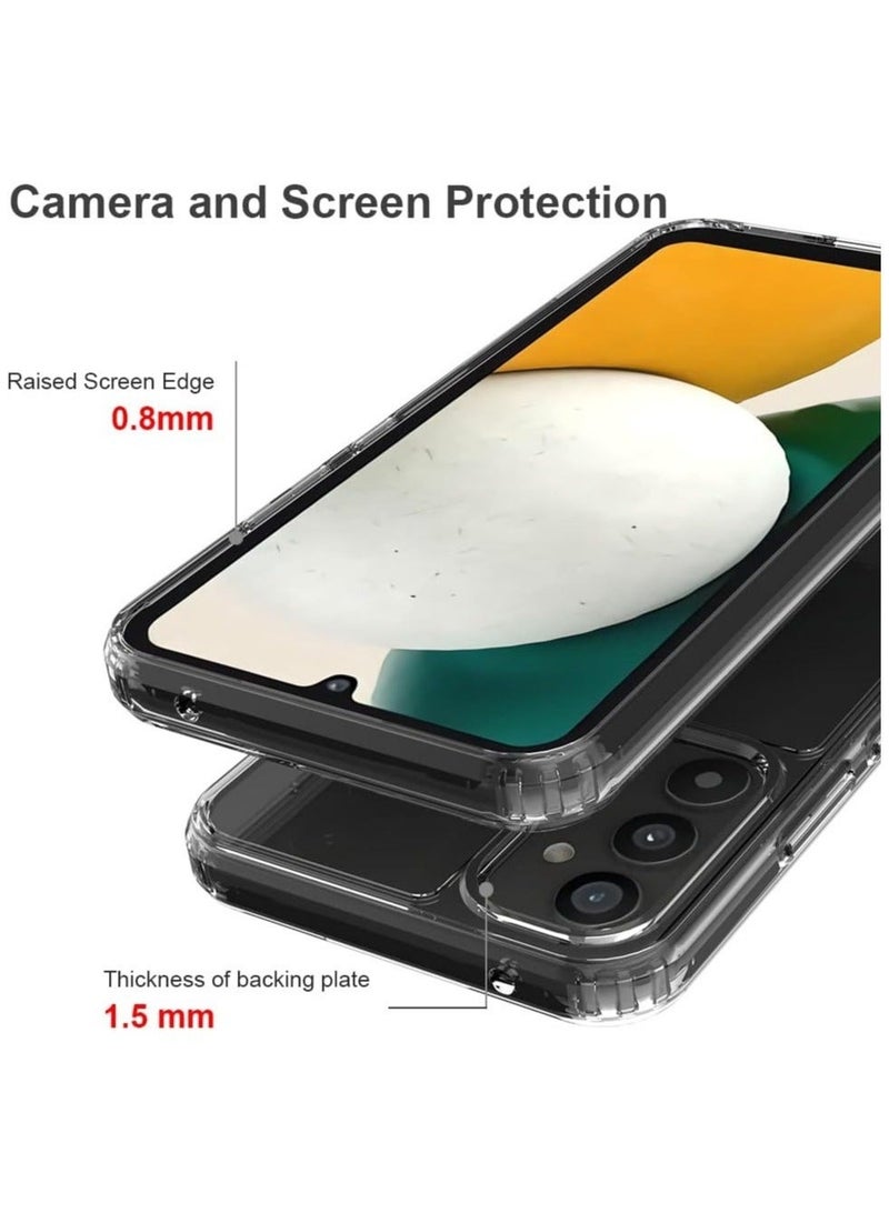 Raxoom Galaxy A34 5G Case Samsung A34 5G Case with 2* Screen Protector Premium Clear Back Panel + TPU Bumper Cover - Image 3